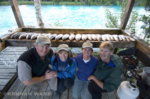 A GREAT day of Red Salmon fishing on the Kenai River!