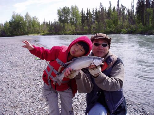 Nari & Masa fishing the Kenai!