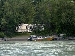 rental boat on the kenai river fishing