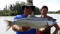 Kevin & Michelle Jaenke with 1st Sockeye