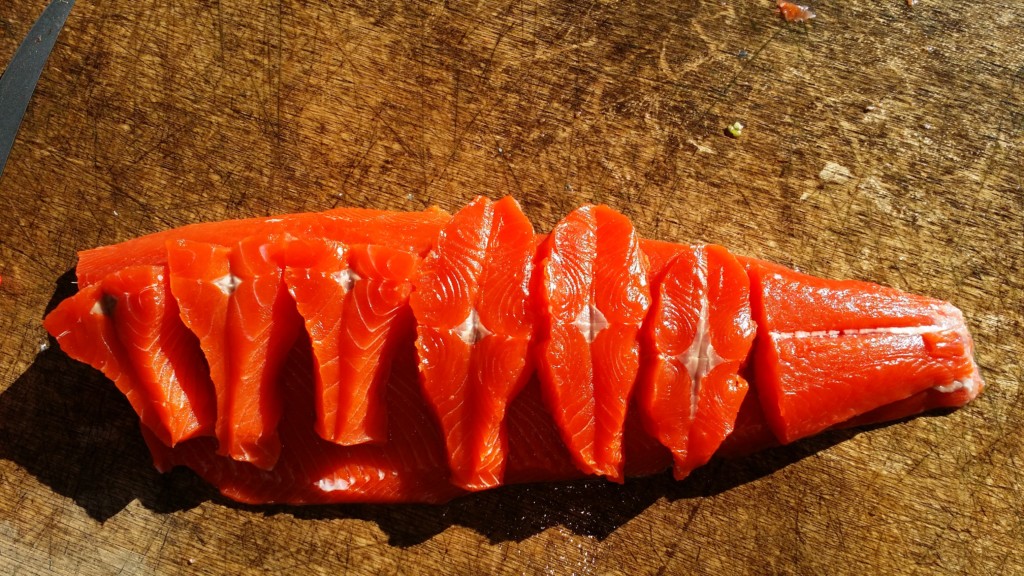 Butterfly Sockeye on Sockeye Fillet