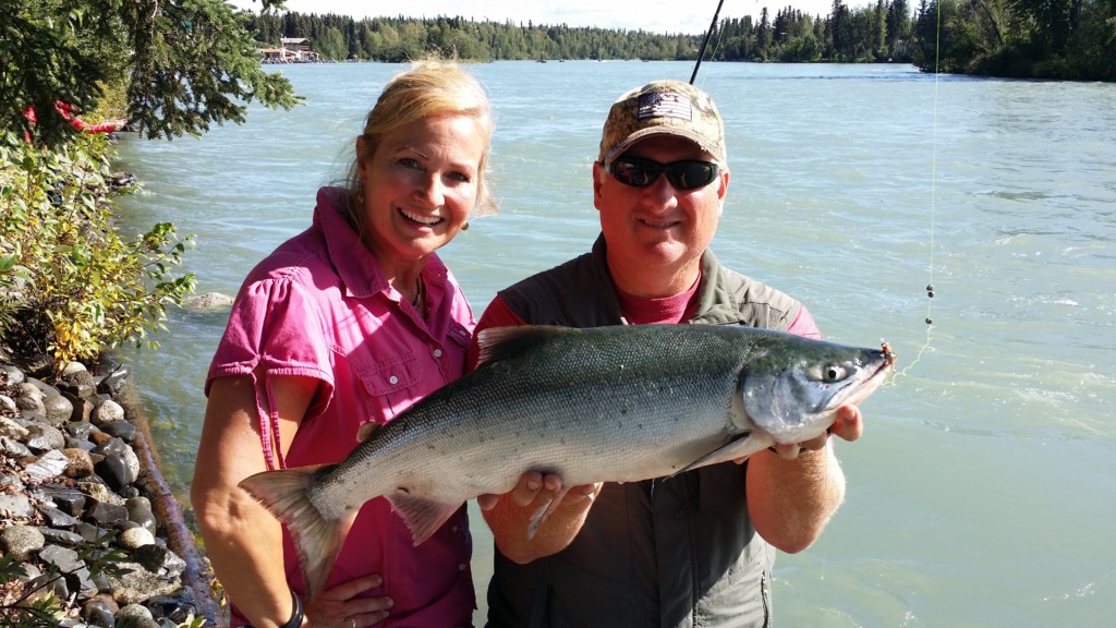 Jim & Cindy Nelson with a 2016 Sockeye Salmon