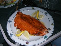 Cajun Cedar Planked Red Salmon