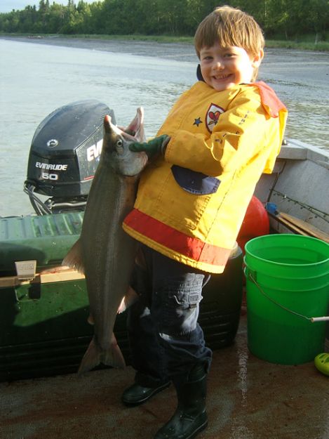 Taylor Nelson's 1st Singlehanded Dipnet Sockeye Success, August 2006